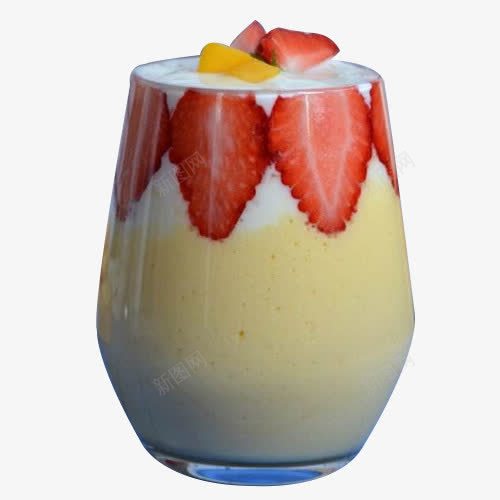 芒果草莓酸奶味奶茶png免抠素材_新图网 https://ixintu.com 下午茶 乳制品 奶茶 美食 芒果丁 芒果奶茶 芒果酸奶 草莓 蔗糖