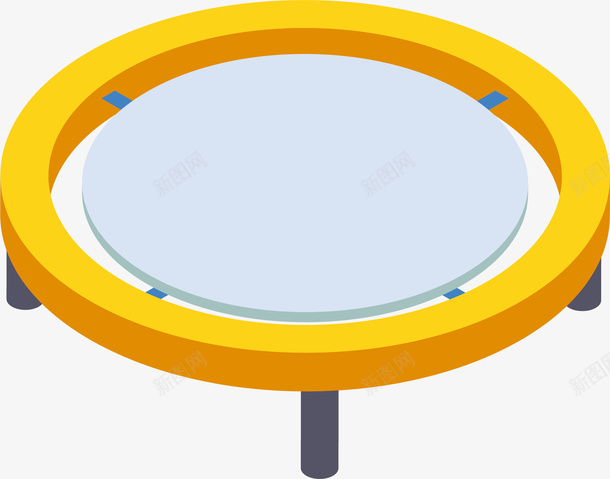 卡通可爱蹦床图标矢量图eps_新图网 https://ixintu.com 体育运动 体育项目 儿童乐园 图标icon 室内运动 弹跳床 游乐园 矢量图 蹦床 蹦蹦床