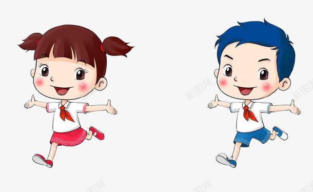 奔跑的少先队员png免抠素材_新图网 https://ixintu.com 卡通人物 奔跑的少先队员 少先队 少先队员 红领巾