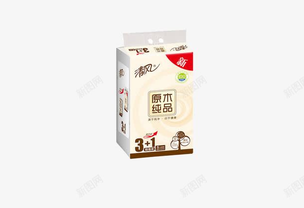 原生木浆面巾纸png免抠素材_新图网 https://ixintu.com 产品实物 清风 面巾纸