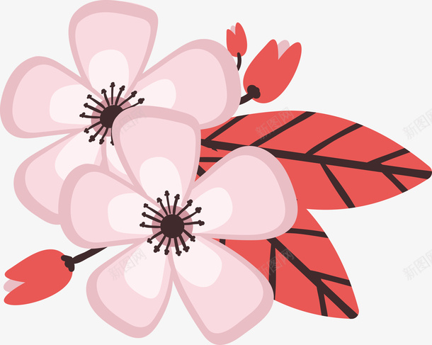 飘落桃花扁平桃花矢量图ai免抠素材_新图网 https://ixintu.com 一束桃花 古典桃花 桃花扇子 桃花海 桃花相框 桃花纹 桃花花边 白桃花 粉桃花 矢量图