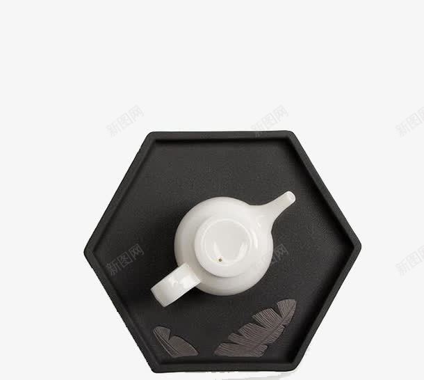 托盘上的茶壶俯视图png免抠素材_新图网 https://ixintu.com 产品实物 俯视图 托盘 日用百货 茶具 茶壶