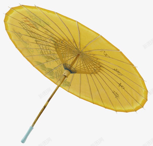 黄色印花游纸伞海报背景png免抠素材_新图网 https://ixintu.com 海报 纸伞 背景 花游 黄色
