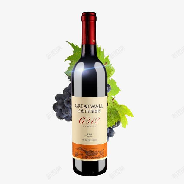 长城解百纳干红葡萄酒png免抠素材_新图网 https://ixintu.com 750ml 产品实物 品质 瓶装
