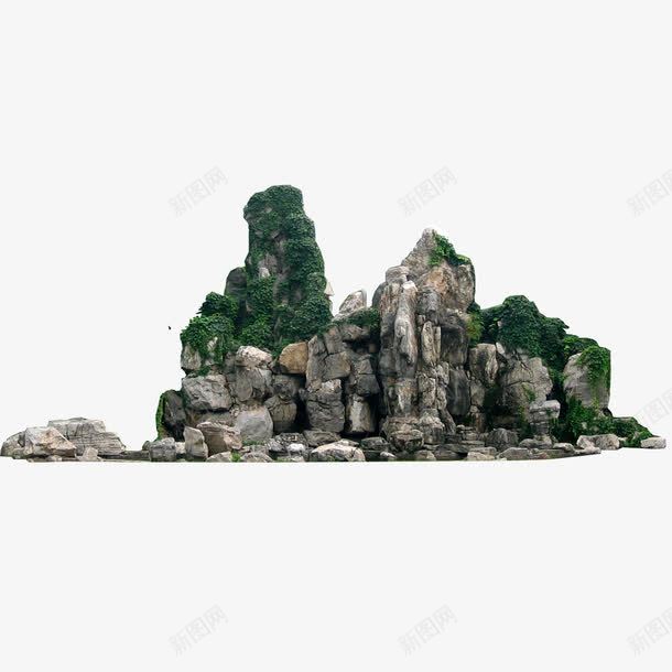 园林假山树木花草植物png免抠素材_新图网 https://ixintu.com 假山 园林 树木 植物 花草