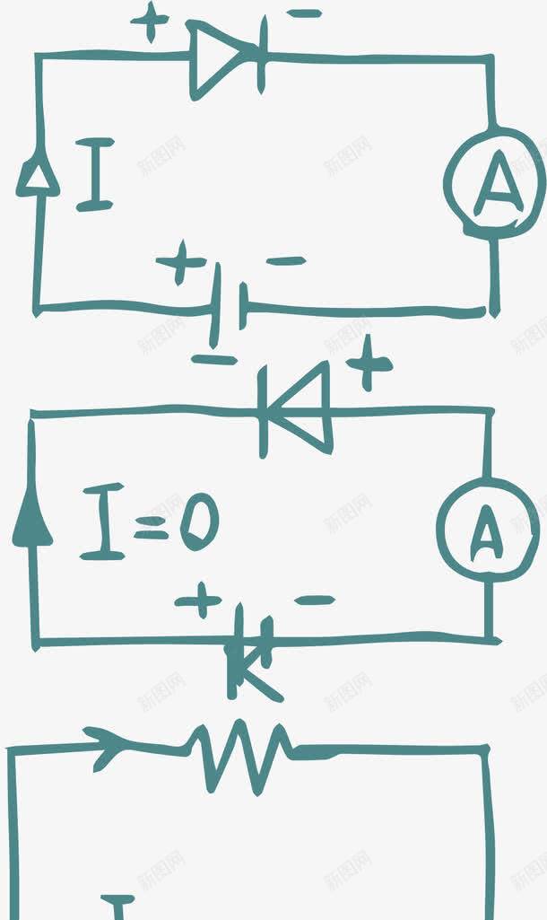 物理学电路图png免抠素材_新图网 https://ixintu.com 物理学 电流 电路图 电阻 矢量素材