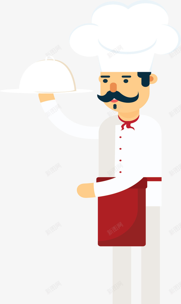 餐厅上菜的服务员矢量图ai免抠素材_新图网 https://ixintu.com 敬业的服务员 服务员 白色制服 矢量png 餐厅 餐厅服务员 矢量图
