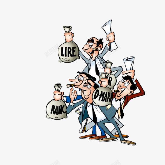 提袋子的众人矢量图ai免抠素材_新图网 https://ixintu.com 一群人 众人 袋子 矢量图