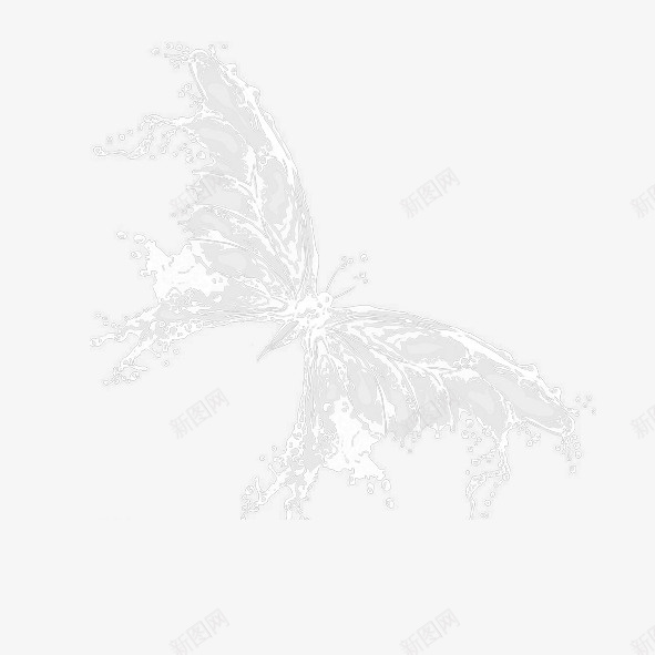 水晶蝴蝶png免抠素材_新图网 https://ixintu.com 水晶蝴蝶 透亮