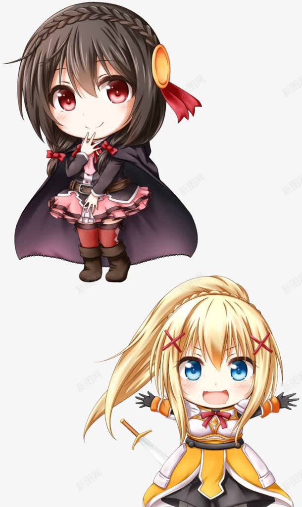 天真可爱的卡通小女孩png免抠素材_新图网 https://ixintu.com 卡通 可爱 天真 女孩