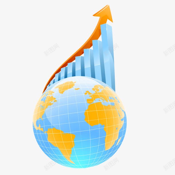 创意地球条形图png免抠素材_新图网 https://ixintu.com 地球 折线图 折线图符号 条形图 柱状图 电脑 立体 统计图 表格 配色