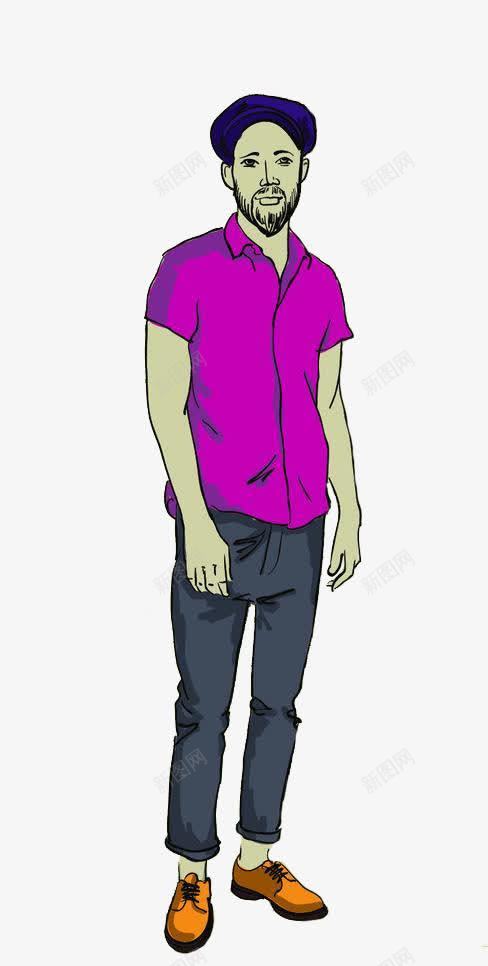 全身模特png免抠素材_新图网 https://ixintu.com 全身 全身模特 手绘 模特 男模
