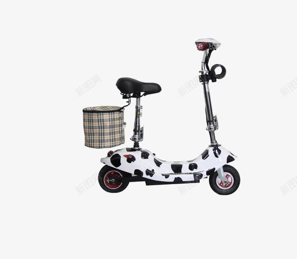 奶牛电动滑板车代步车png免抠素材_新图网 https://ixintu.com 两轮自行车 产品实物 成人电瓶车 电瓶车清新背景 迷你电动车