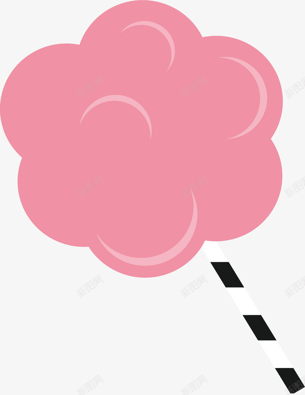 花朵形状棉花糖png免抠素材_新图网 https://ixintu.com 儿童会议 浪漫糖果 矢量png 粉红色 粉色棉花糖 糖果