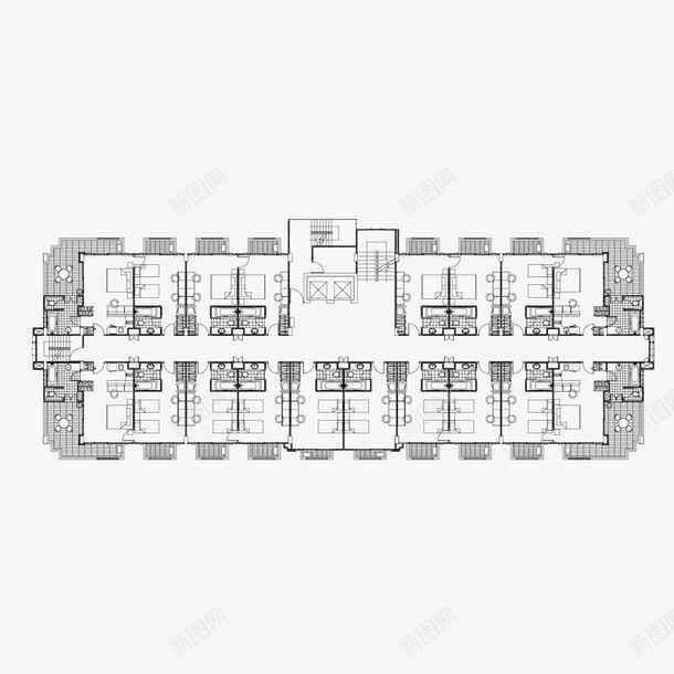 楼层平面图png免抠素材_新图网 https://ixintu.com 平面图 建筑 楼层 楼层图