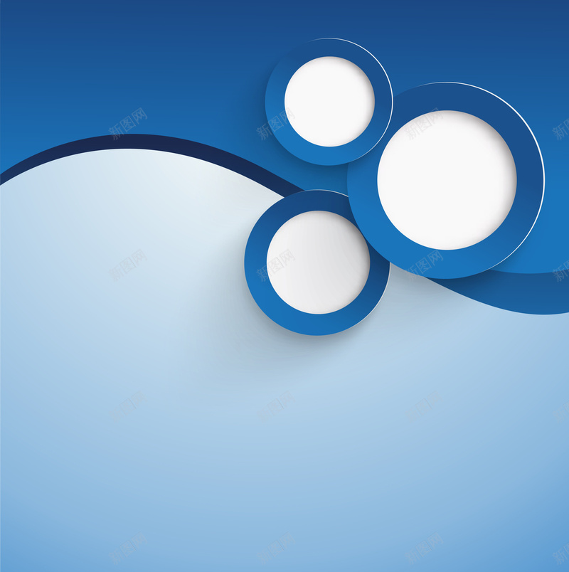 微立体背景jpg设计背景_新图网 https://ixintu.com banner ppt平淡 几何 圆圈 微立体 扁平 渐变 蓝色