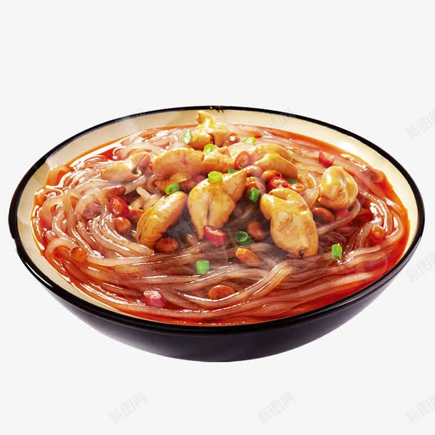 一碗香辣的肥肠粉png免抠素材_新图网 https://ixintu.com 新鲜汤面 汤面碗 红油汤面 肥肠 肥肠粉 面条 面食 香辣肥肠粉
