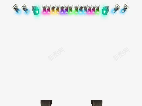五彩霓虹照射灯png免抠素材_新图网 https://ixintu.com 五彩 照射灯 舞台灯 霓虹