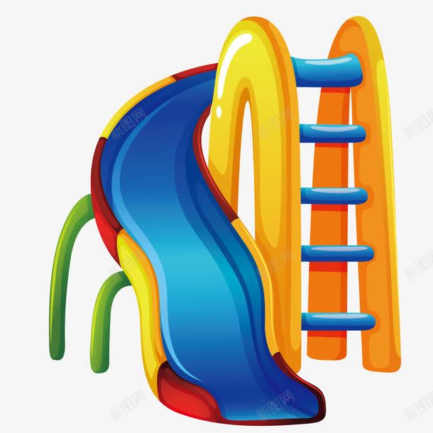 滑滑梯png免抠素材_新图网 https://ixintu.com 儿童玩具 公园 娱乐设施 孩子玩具