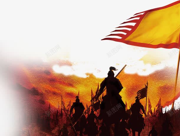 烽火英雄图案png免抠素材_新图网 https://ixintu.com 军旗 摇旗呐喊 烽火 英雄 英雄帖 英雄贴