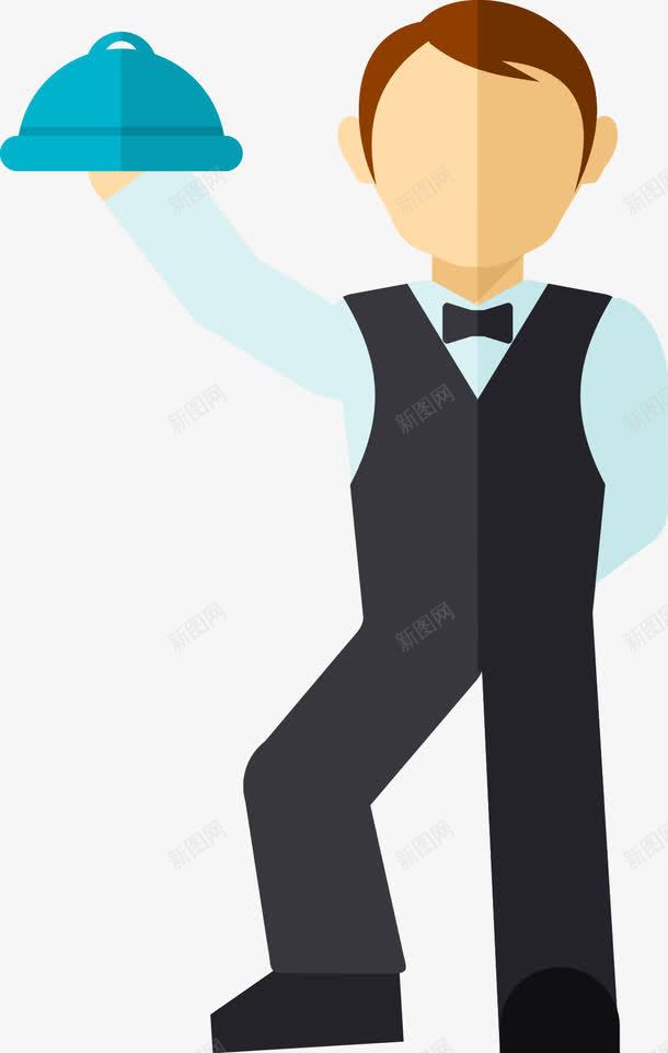 卡通服务生图标png_新图网 https://ixintu.com 侍者 图标集 扁平化侍者 手绘服务生 收集 服务 服务人员 服务生 着色 矢量服务生 设置 跑腿服务