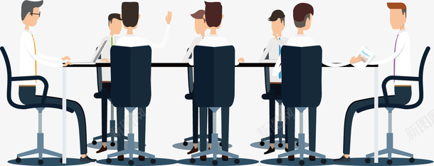 部门开会图png免抠素材_新图网 https://ixintu.com 会议室 商务 商讨 工作 开会 讨论
