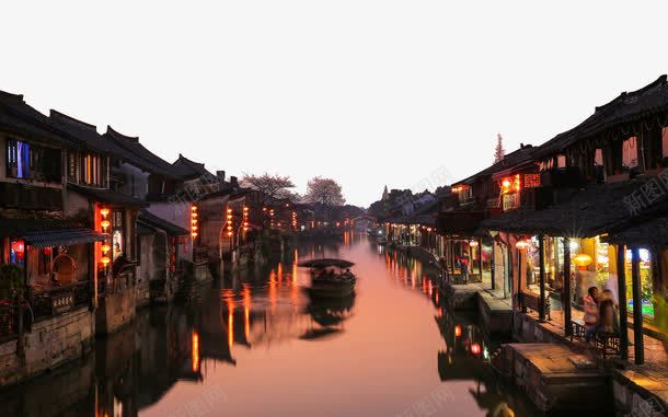 西塘古镇二psd免抠素材_新图网 https://ixintu.com 名胜古迹 旅游风景 著名建筑