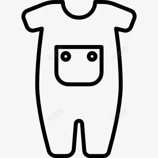 婴儿服图标png_新图网 https://ixintu.com 儿童 口袋 婴儿服装 时尚 母亲