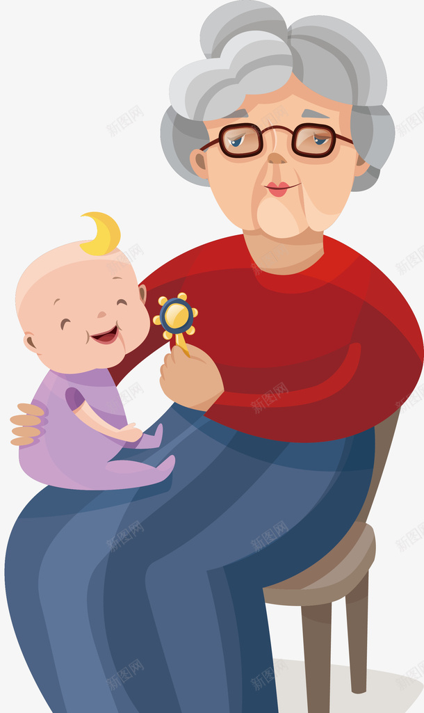 哄孩子的卡通老奶奶矢量图ai免抠素材_新图网 https://ixintu.com 健康娱乐 卡通手绘 和蔼老奶奶 哄孩子 矢量图 矢量装饰 老人健身 老奶奶素描 老婆婆卡通 老年人 老年人运动 老当益壮 运动老人