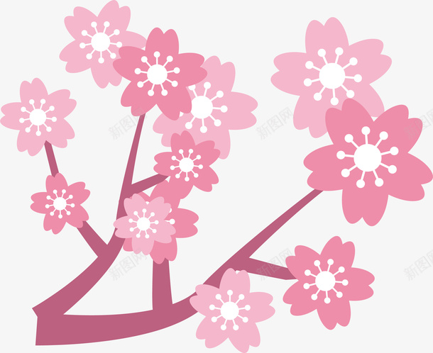唯美粉色樱花矢量图ai免抠素材_新图网 https://ixintu.com 卡通的 唯美 手绘卡通 日本樱花 樱花 漂亮的 矢量图形 粉色樱花设计 粉色的 设计 矢量图