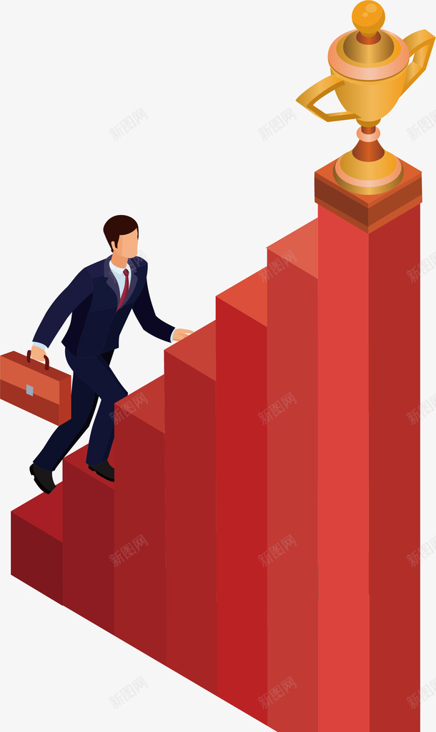 登上成功的阶梯矢量图ai免抠素材_新图网 https://ixintu.com 上台阶 庆功会 矢量png 表彰会 阶梯 颁奖典礼 矢量图