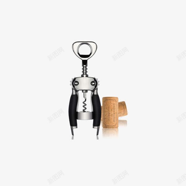 依铂雷司红酒起子开瓶器png免抠素材_新图网 https://ixintu.com 产品实物 依铂雷 开瓶器 开酒器 红酒具葡萄酒具 金属瓶起子免抠PNG元素 锌合金黑色开瓶器
