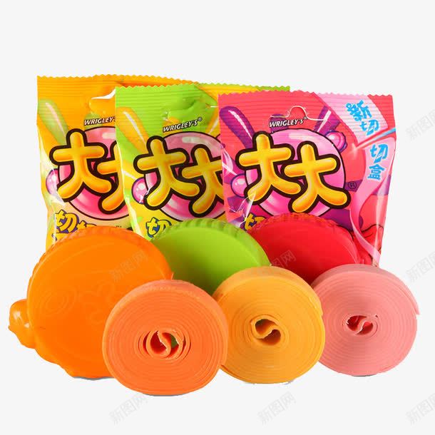 大大卷四种口味口香糖png免抠素材_新图网 https://ixintu.com 产品实物 实惠装 清新口气 香甜