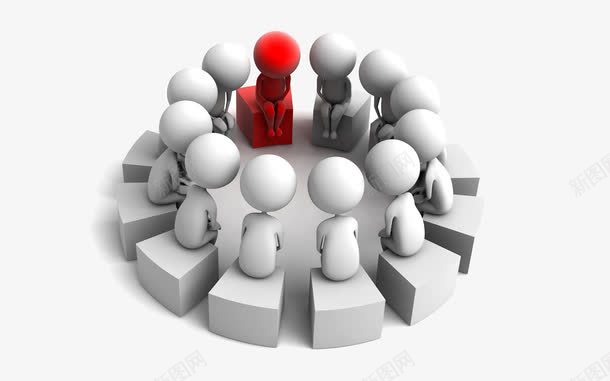 私下讨论png免抠素材_新图网 https://ixintu.com PPT元素 八卦 围成一圈的3d人物 探讨 私人组织 讨论