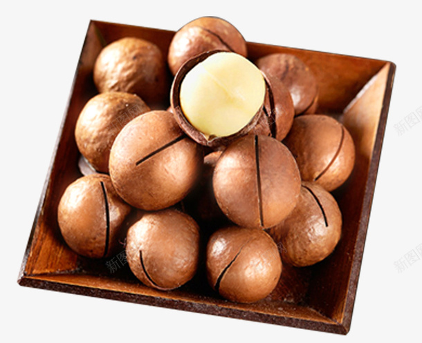 夏威夷果psd免抠素材_新图网 https://ixintu.com 夏威夷果 干果 美味 食品