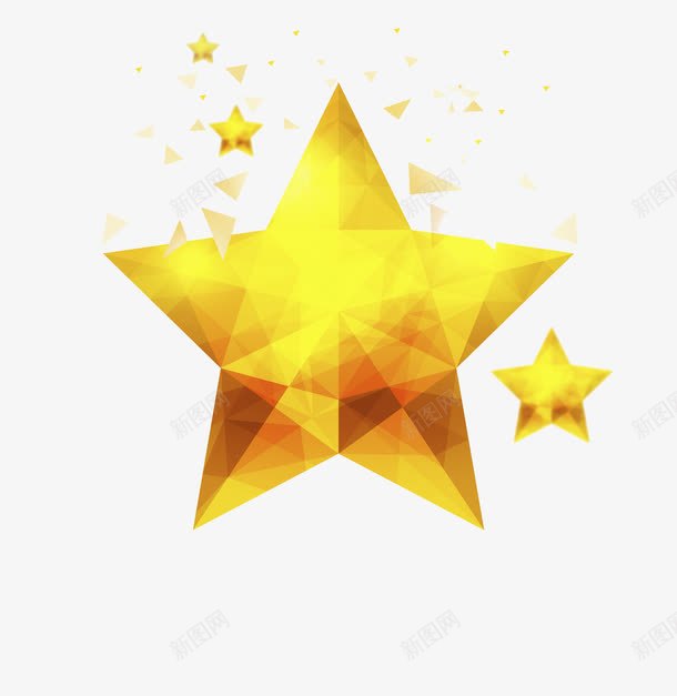 金色星星色块png免抠素材_新图网 https://ixintu.com 华贵 宏伟 权威的 财富 金色光泽 金色色块 闪亮的