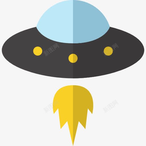 UFO图标png_新图网 https://ixintu.com UFO 外星人 科幻小说 运输 运输飞船