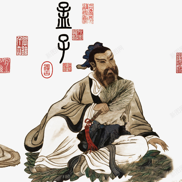 老子丝绸卷轴画像png免抠素材_新图网 https://ixintu.com 丝绸 卷轴 圣贤 工艺品 画像 老子 老子画像 道家 道德经