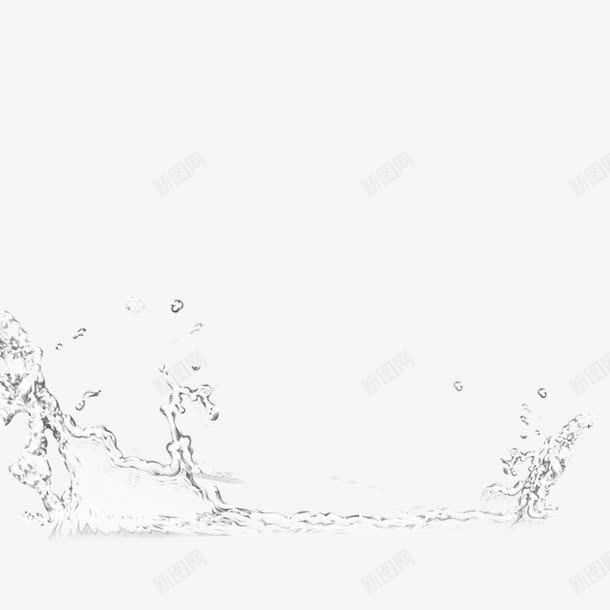 水花png免抠素材_新图网 https://ixintu.com 喷渐 水 水花 白色