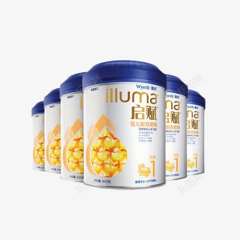 惠氏启赋1段奶粉png免抠素材_新图网 https://ixintu.com 二代 亲和人体 新升级配方 纯净奶源