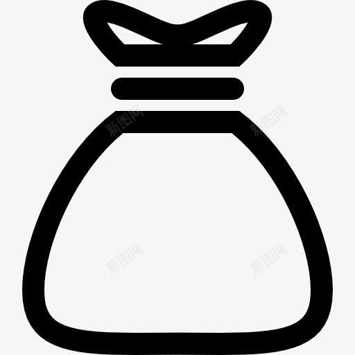 钱袋轮廓图标png_新图网 https://ixintu.com 包 商业 商务 工具 概述 袋 象征 钱 钱袋子 钱袋模型