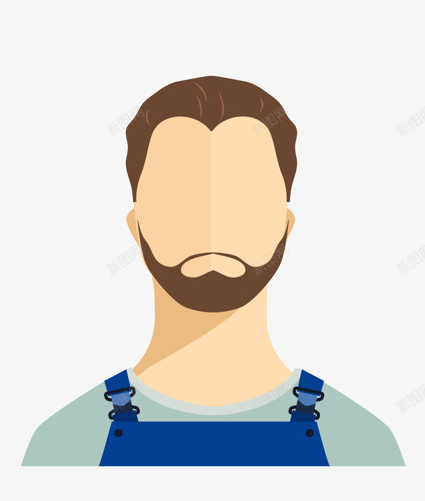 卡通扁平化职业人物头像矢量图ai免抠素材_新图网 https://ixintu.com 人物 人物插画 人物矢量图 外国人 工人 扁平化 职业人物 职业头像 矢量图