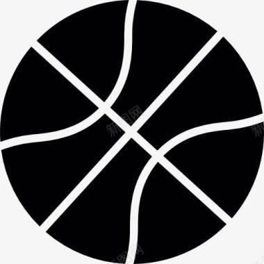 篮球的剪影图标图标