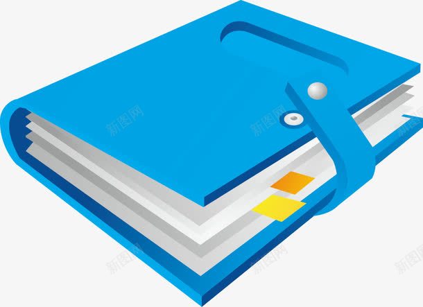 资料本图标png_新图网 https://ixintu.com AI 书本 卡通手绘 图标设计 生活用品 资料本