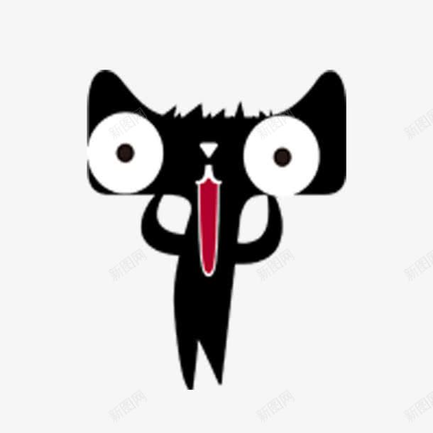 吃惊的天猫png免抠素材_新图网 https://ixintu.com 天猫 张大嘴的天猫 惊呆了的天猫