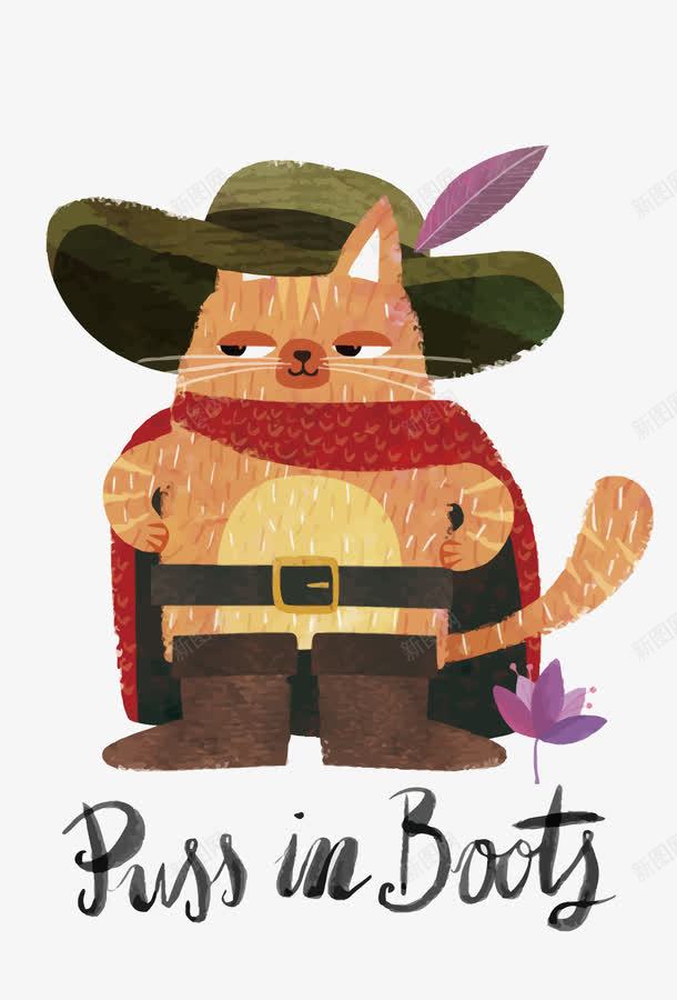 穿靴子的猫png免抠素材_新图网 https://ixintu.com PNG PNG免费下载 PNG图片 卡通 猫咪 靴子
