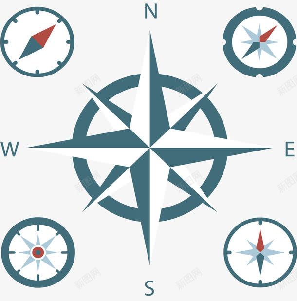 指示方向的指南针png免抠素材_新图网 https://ixintu.com 东南西北 指北针 指南针 指示方向 探险 旅游探险 矢量png