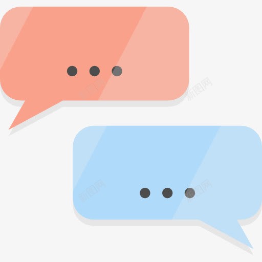气泡图标png_新图网 https://ixintu.com 多媒体 对话泡泡 界面 语音聊天 通信