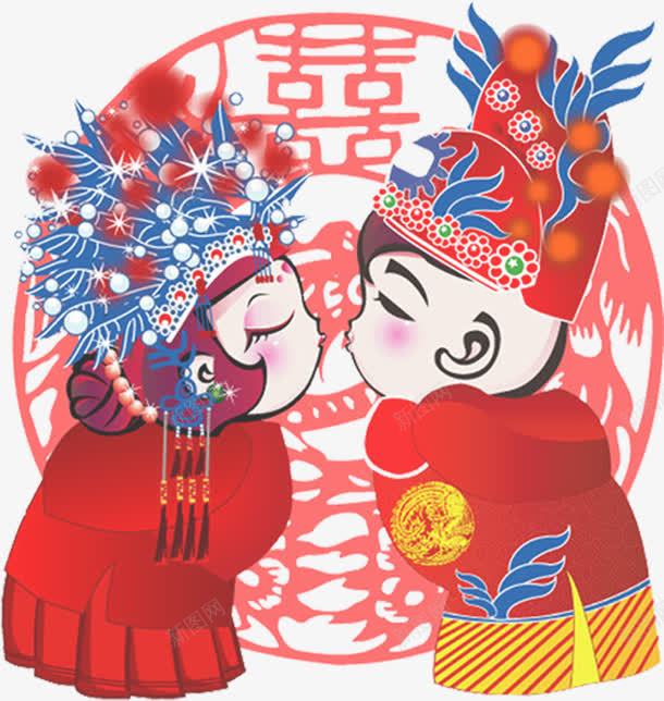Q版卡通新郎新娘人物png免抠素材_新图网 https://ixintu.com 人物 卡通 新娘 新郎