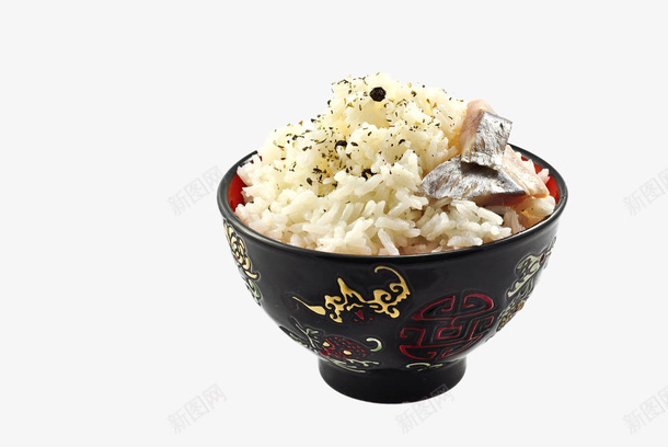 一碗鱼肉海苔蒸饭png免抠素材_新图网 https://ixintu.com 主食 海苔碎 白米饭 白饭 米饭 蒸米饭 食物 饭碗 鱼肉